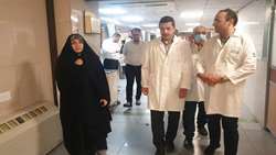 بازدید معاون امور زنان و خانواده رئیس جمهور از یکی از بیمارستان‌های کودکان دانشگاه علوم پزشکی تهران